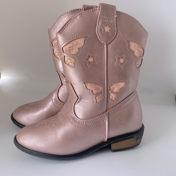 Cat & Jack Shoes Cowgirl Boots Rose Gold Little Girls Poshmark